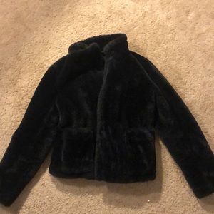 Fuzzy fur jacket